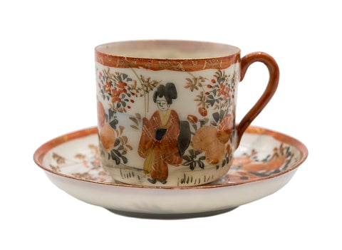 Japanese vintage handpainted porcelain cup #90521