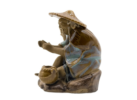 Miniature vintage pottery figure, China, 1980s #90525