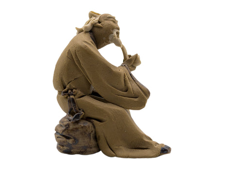 Miniature vintage pottery figure, China, 1980s #90530