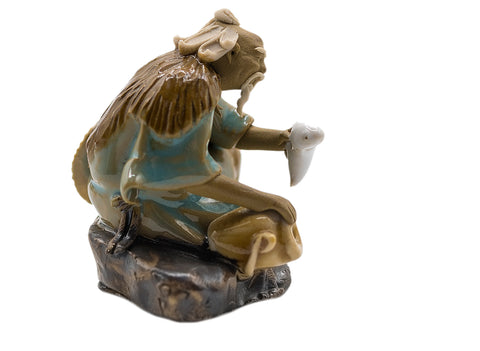 Figura de cerámica vintage en miniatura, China, años 80 #90528