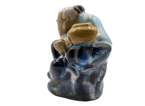 Miniature vintage pottery figure, China, 1980s #90527
