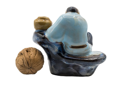 Miniature vintage pottery figure, China, 1980s #90527