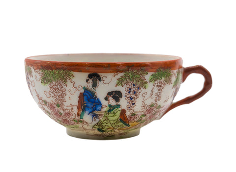 Vintage kopjes van Japans porselein, set van 3 stuks