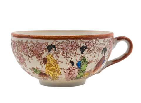 Japanese porcelain vintage cups, set of 3 pieces
