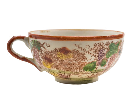 Vintage kopjes van Japans porselein, set van 3 stuks