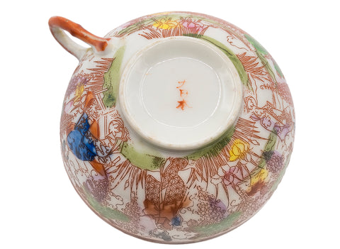 Vintage kopjes van Japans porselein, set van 3 stuks