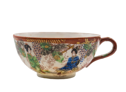 Vintage kopjes van Japans porselein, set van 3 stuks