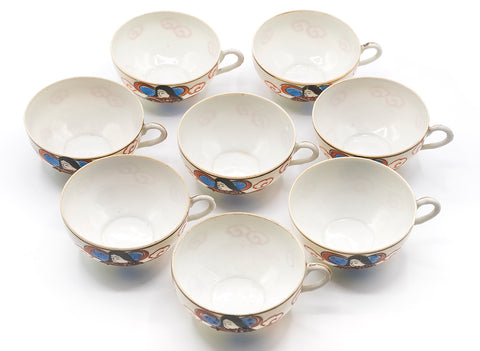 Japanische Porzellan-Vintage-Tassen, 7er-Set