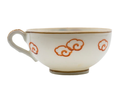 Japanese porcelain vintage cups, set of 7 pieces
