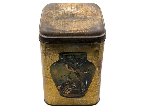 Antique Chinese tea can #90346