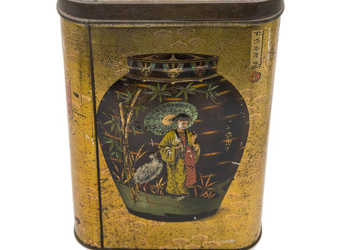 Antique Chinese tea can #90346