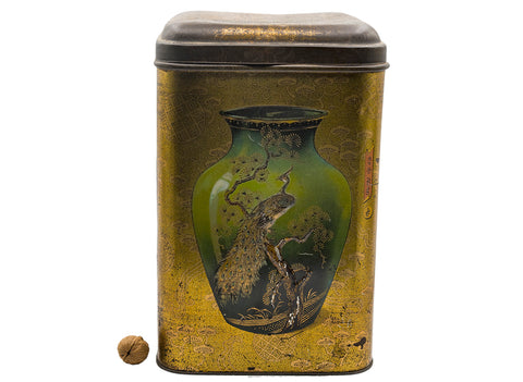 Antique Chinese tea can #90346