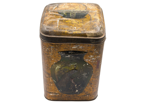 Antique Chinese tea can #90346
