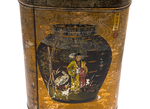 Antique Chinese tea can #90346