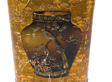 Vintage Chinese tea can