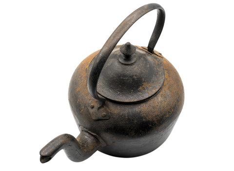 Vintage metal teapot, decorative object