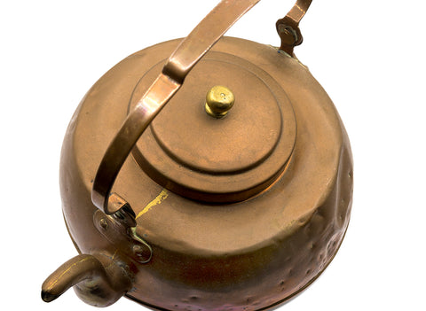 Vintage metal teapot, decorative object - 85