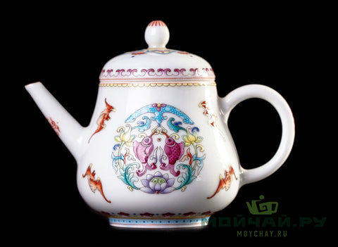 Teapot # 26292, Jingdezhen porcelain, hand painting, 170 ml.
