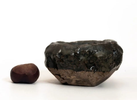 Beker # 27020, houtvuur/keramiek, 70 ml.