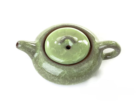 Tea ware set # 17378, porcelain, ice crack , (teapot 150 ml, 6 cups 50 ml)