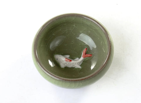 Tea ware set # 17378, porcelain, ice crack , (teapot 150 ml, 6 cups 50 ml)