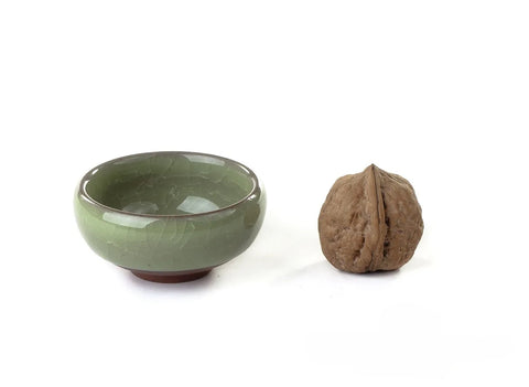 Tea ware set # 17378, porcelain, ice crack , (teapot 150 ml, 6 cups 50 ml)