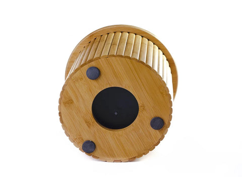 The bucket for teatray with drain # 17493, bamboo/plastic, 4000 ml.