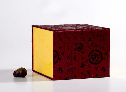 Gift box for teapots # 23042, Wood/Fabric