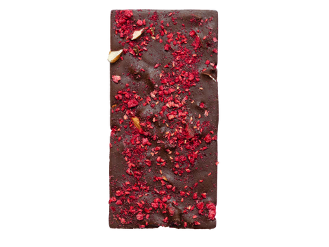 Rasberry Almond chocolate 75% (70g)