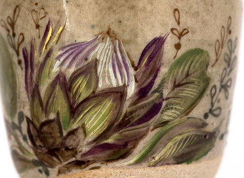 Beker # 29784, houtvuren/keramiek/handschilderen, 75 ml.