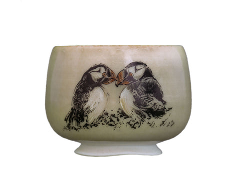 Beker # 31833, houtvuren/keramiek/handschilderen, 64 ml.