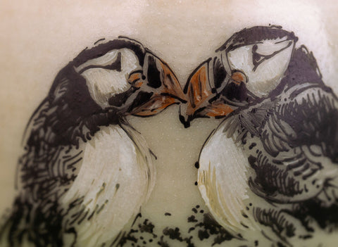 Tasse n° 31833, cuisson au bois/céramique/peinture à la main, 64 ml.