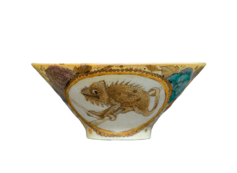 Beker # 31980, houtvuren/keramiek/handschilderen, 44 ml.