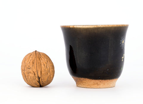 Beker # 29785, houtvuren/keramiek/handschilderen, 90 ml.