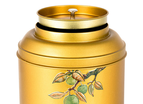 Steel tea caddy # 33376