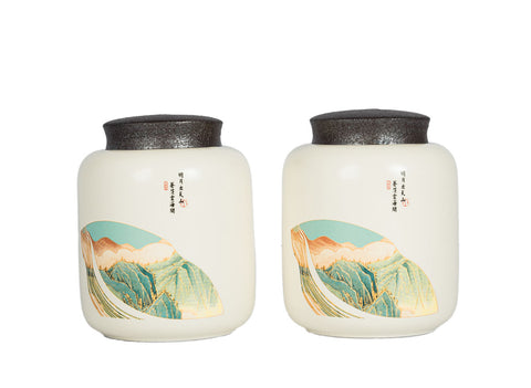 Gift tea set (2 teamesh) # 33442, porcelain