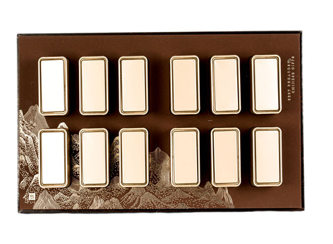 Gift pack (12 steel tea caddies with bag) # 33430