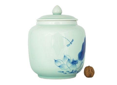 Teacaddy with gift box # 33467, porcelain