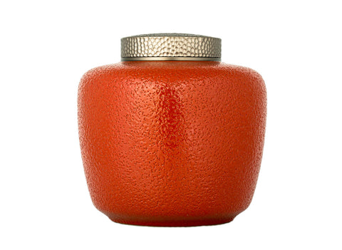 Teacaddy with gift box # 33465, ceramic/metal