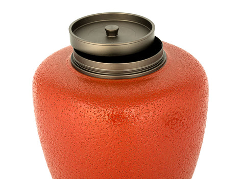 Teacaddy with gift box # 33465, ceramic/metal