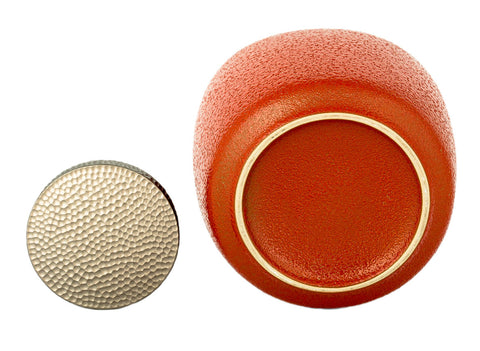 Teacaddy with gift box # 33465, ceramic/metal