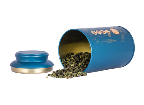 Gift tea set (2 steel caddies and teamesh with bag) # 33460