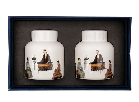 Gift tea set (2 teamesh) # 33439, porcelain
