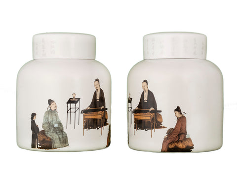 Gift tea set (2 teamesh) # 33439, porcelain