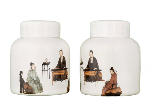 Gift tea set (2 teamesh) # 33440, porcelain