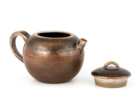 Theepot nr. 33822, houtgestookt, keramiek, Dehua, 200 ml.