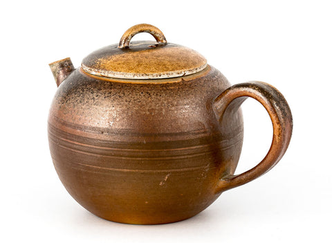 Theepot nr. 33822, houtgestookt, keramiek, Dehua, 200 ml.