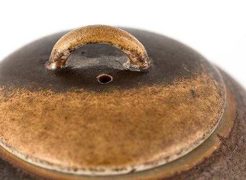 Theepot nr. 33822, houtgestookt, keramiek, Dehua, 200 ml.