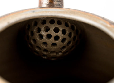 Theepot nr. 33822, houtgestookt, keramiek, Dehua, 200 ml.