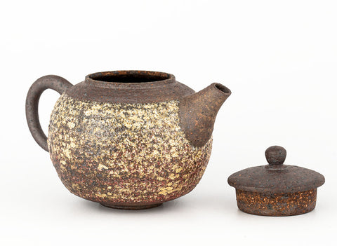 Theepot # 33836, houtgestookt, keramiek, Dehua, 300 ml